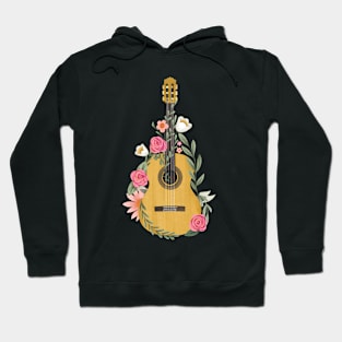 Floral Guitar Hoodie